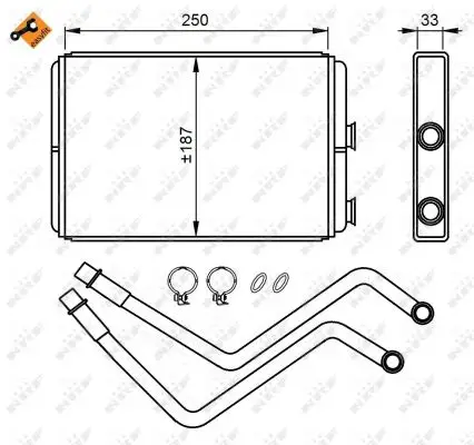 NRF 54211 - Wärmetauscher, Innenraumheizung - EASY FIT Begrenztes Angebot
