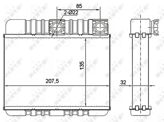 NRF 54277 - Wärmetauscher, Innenraumheizung - EASY FIT Heißes Angebot