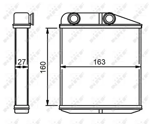 Billig NRF 54310 - Wärmetauscher, Innenraumheizung - EASY FIT