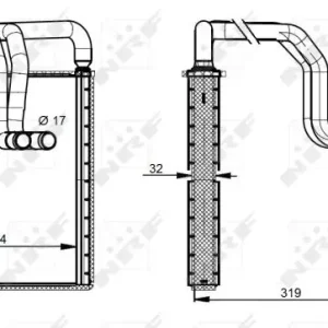 Knallerangebot NRF 54335 - Wärmetauscher, Innenraumheizung