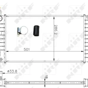 Wochenendangebot NRF 54666 - Kühler, Motorkühlung - EASY FIT