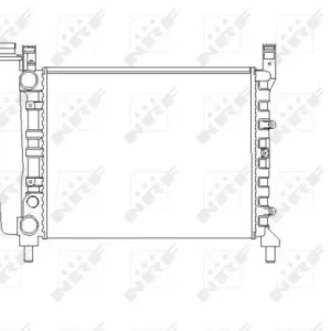 Zertifiziert NRF 54680 - Kühler, Motorkühlung