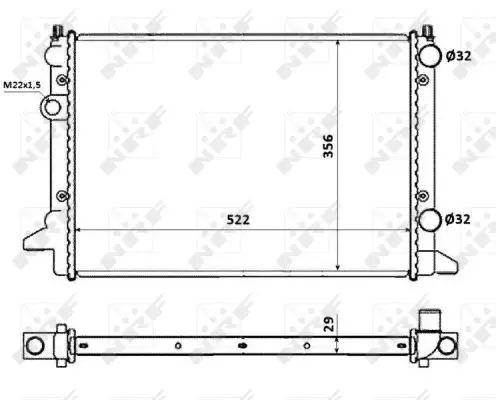 Preis Gesenkt NRF 54695 - Kühler, Motorkühlung - EASY FIT
