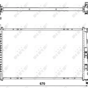 Markenprodukt NRF 54719 - Kühler, Motorkühlung - EASY FIT