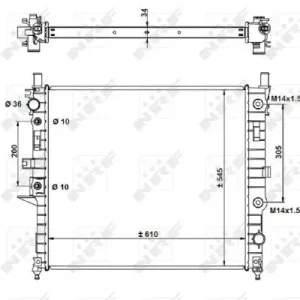 Wochenendangebot NRF 55334 - Kühler, Motorkühlung - EASY FIT