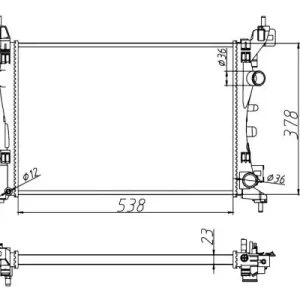 Schnäppchen NRF 55341A - Kühler, Motorkühlung - Economy Class