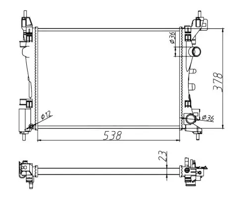 Schnäppchen NRF 55341A - Kühler, Motorkühlung - Economy Class