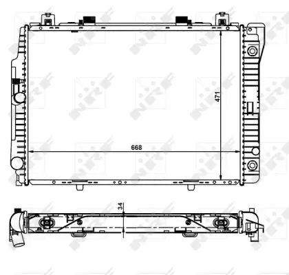 Preis Gesenkt NRF 55315 - Kühler, Motorkühlung - EASY FIT