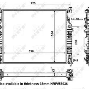 Markenware NRF 56074 - Kühler, Motorkühlung - EASY FIT