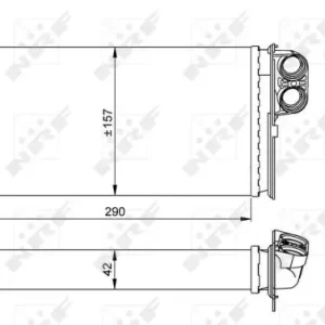 Top-Seller NRF 58036 - Wärmetauscher, Innenraumheizung - EASY FIT