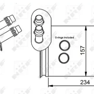 Mega-Angebot NRF 58223 - Wärmetauscher, Innenraumheizung - EASY FIT