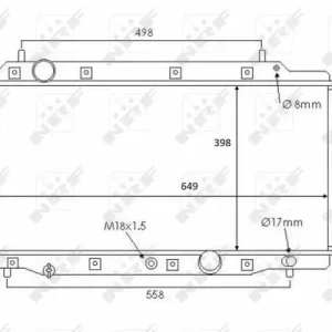 Letzte Chance NRF 58383 - Kühler, Motorkühlung