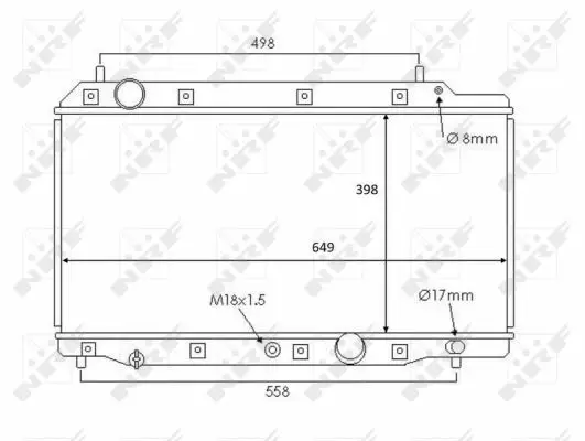 Letzte Chance NRF 58383 - Kühler, Motorkühlung