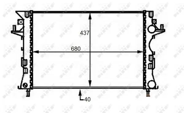 Jetzt Kaufen NRF 58490 - Kühler, Motorkühlung