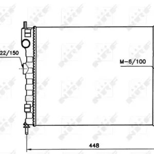 Markenware NRF 58736 - Kühler, Motorkühlung