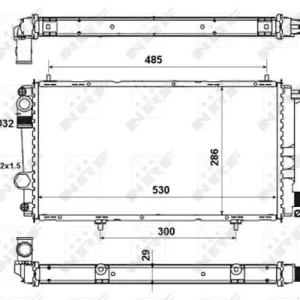Versand Am Gleichen Tag NRF 58957 - Kühler, Motorkühlung - EASY FIT