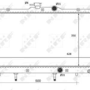 Abverkauf NRF 59078 - Kühler, Motorkühlung