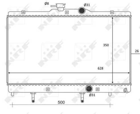 Abverkauf NRF 59078 - Kühler, Motorkühlung