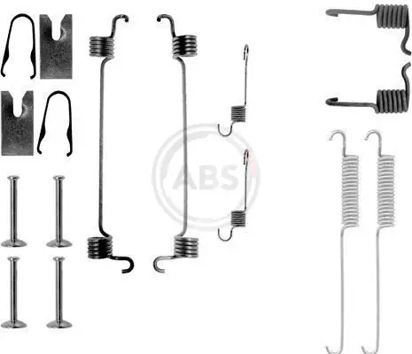 Super-Preis A.B.S. 0749Q - Zubehörsatz, Bremsbacken