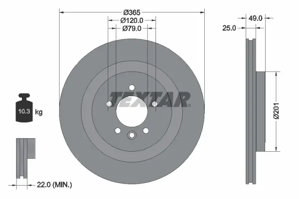 Online Kaufen TEXTAR 92293003 - Bremsscheibe - PRO