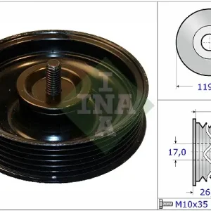 Schaeffler INA 532 0695 10 - Umlenk-/Führungsrolle, Keilrippenriemen Letzte Chance