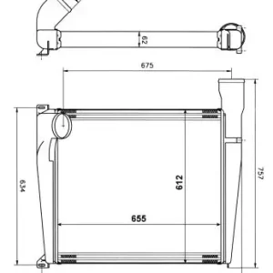 Ausverkauf NRF 309375 - Ladeluftkühler