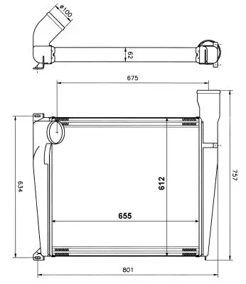 Ausverkauf NRF 309375 - Ladeluftkühler