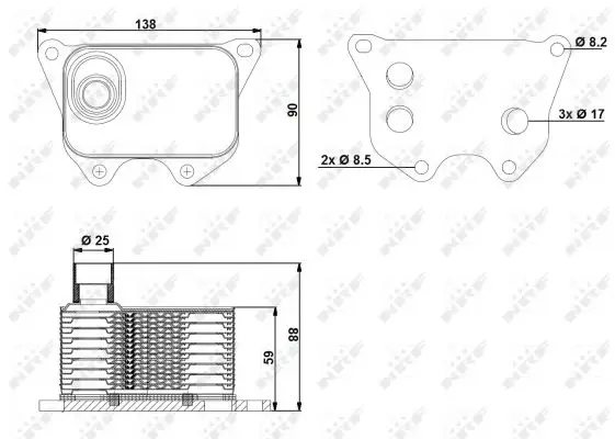 Letzte Chance NRF 31173 - Ölkühler, Motoröl - EASY FIT