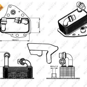 Rabatt NRF 31343 - Ölkühler, Motoröl - EASY FIT
