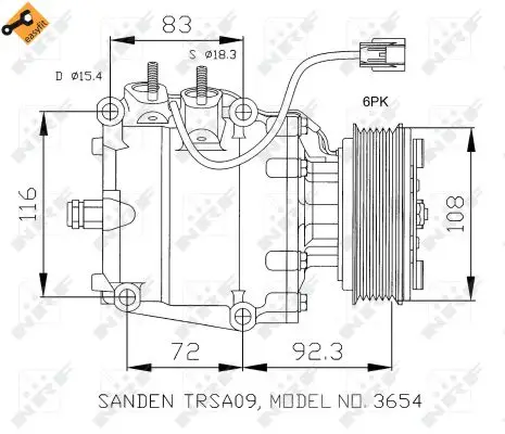 Beliebt NRF 32072 - Kompressor, Klimaanlage - EASY FIT