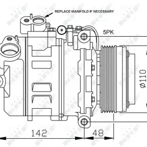 Jetzt Bestellen NRF 32123 - Kompressor, Klimaanlage - EASY FIT