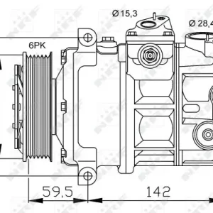 Wochenendangebot NRF 32147 - Kompressor, Klimaanlage - EASY FIT