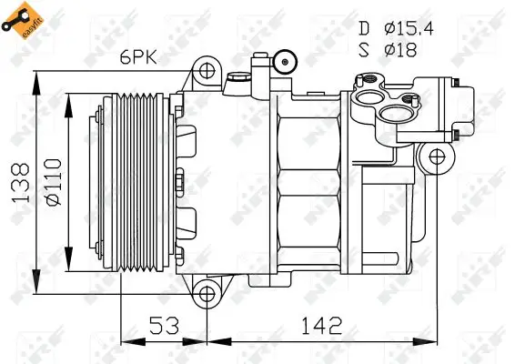 NRF 32184 - Kompressor, Klimaanlage - EASY FIT Neue Kollektion