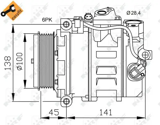 NRF 32256 - Kompressor, Klimaanlage - EASY FIT Jetzt Bestellen