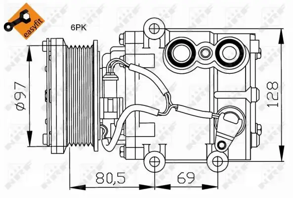 Expressversand NRF 32401 - Kompressor, Klimaanlage - EASY FIT