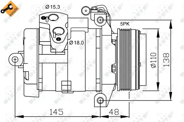 Super-Preis NRF 32432 - Kompressor, Klimaanlage - EASY FIT
