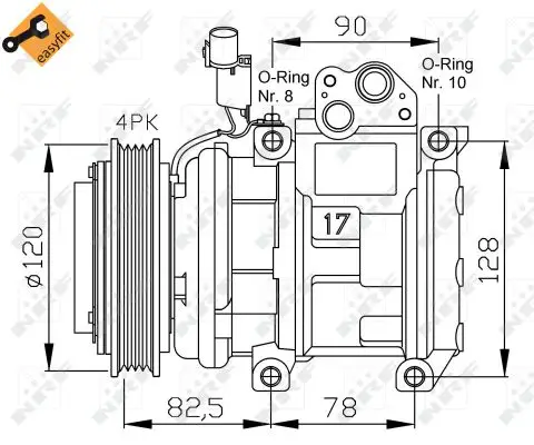 NRF 32449 - Kompressor, Klimaanlage - EASY FIT Billig