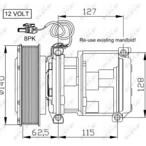 Geprüft NRF 32661 - Kompressor, Klimaanlage - EASY FIT