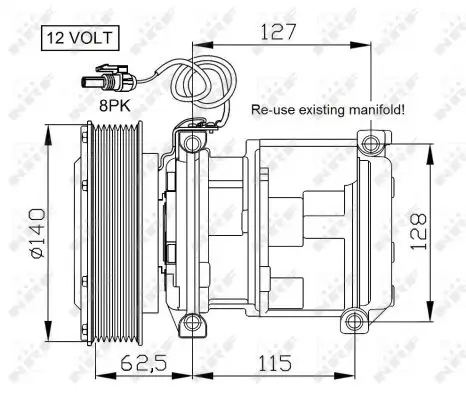 Geprüft NRF 32661 - Kompressor, Klimaanlage - EASY FIT