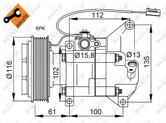 NRF 32687 - Kompressor, Klimaanlage - EASY FIT Neuheit