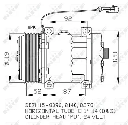 NRF 32702 - Kompressor, Klimaanlage - EASY FIT Solange Der Vorrat Reicht