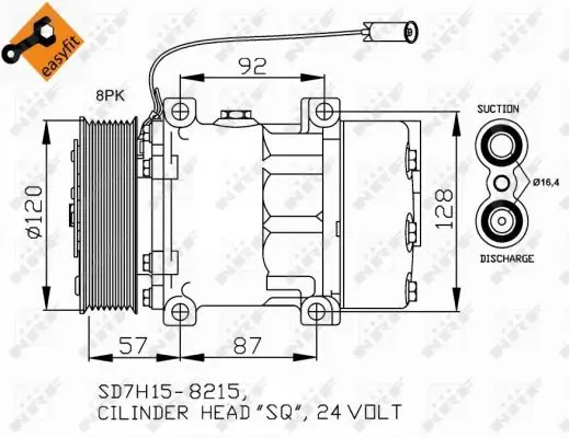 Online Kaufen NRF 32752 - Kompressor, Klimaanlage - EASY FIT