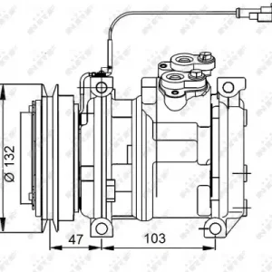 Expressversand NRF 32823 - Kompressor, Klimaanlage