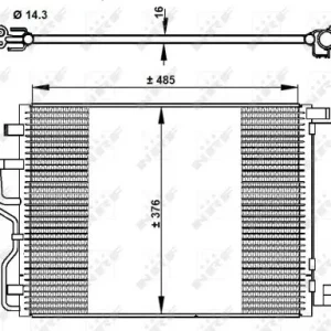 Abverkauf NRF 350334 - Kondensator, Klimaanlage - EASY FIT