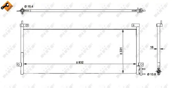 NRF 350390 - Kondensator, Klimaanlage - EASY FIT Preiswert