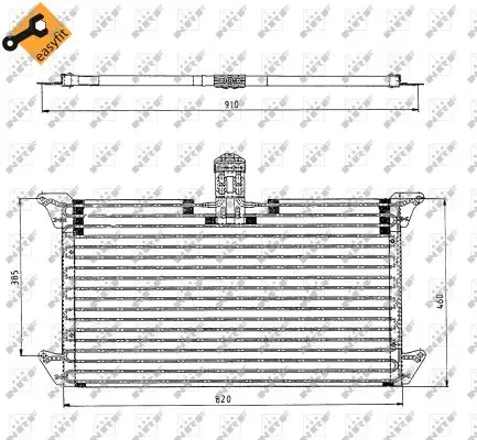 NRF 35061 - Kondensator, Klimaanlage - EASY FIT Beliebt