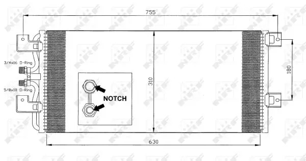 Jetzt Kaufen NRF 35140 - Kondensator, Klimaanlage - EASY FIT
