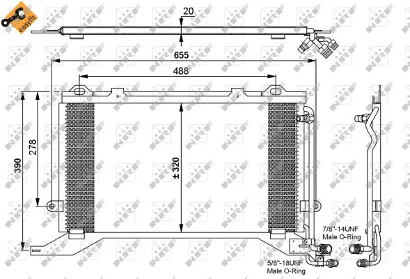Direktkauf NRF 35240 - Kondensator, Klimaanlage - EASY FIT