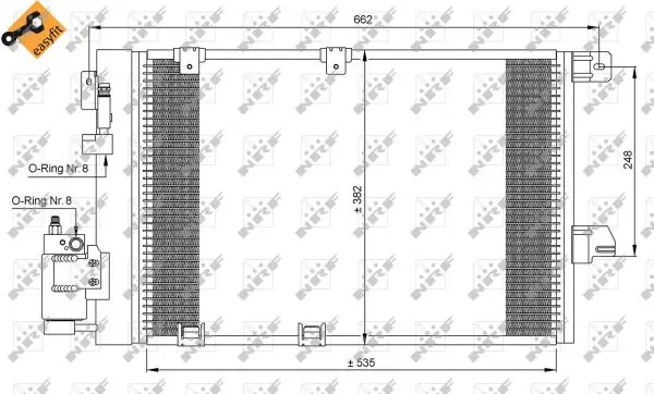 Heißes Angebot NRF 35301 - Kondensator, Klimaanlage - EASY FIT