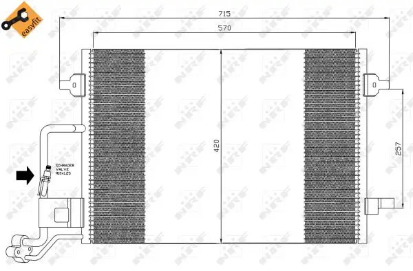 NRF 35359 - Kondensator, Klimaanlage - EASY FIT Beliebt